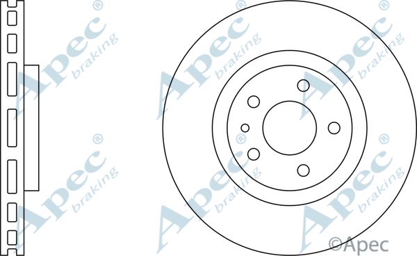 APEC BRAKING Тормозной диск DSK782